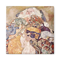 Gustav Klimt ~ Baby Fridge Magnet