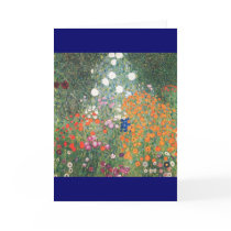 Gustav Klimt Blumengarten Card