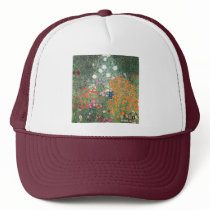 Gustav Klimt Blumengarten Mesh Hats