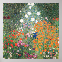 Gustav Klimt  Blumengarten Poster