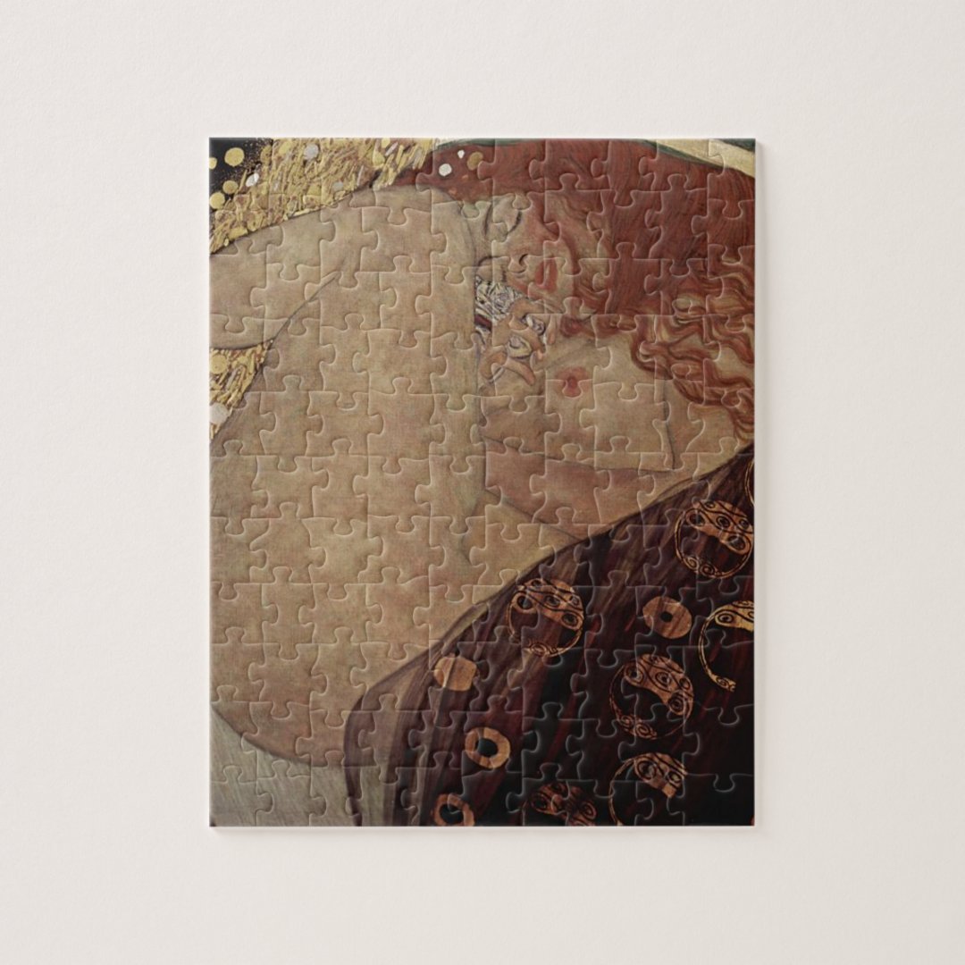 Gustav Klimt Danae Beautiful Artwork Jigsaw Puzzle Zazzle