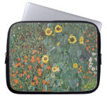 Gustav Klimt Farm Garden with Sunflowers GalleryHD Laptop Computer Sleeve