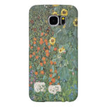 Gustav Klimt Farm Garden with Sunflowers GalleryHD Samsung Galaxy S6 Cases
