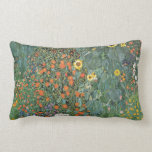 Gustav Klimt Farm Garden with Sunflowers GalleryHD Throw Pillow