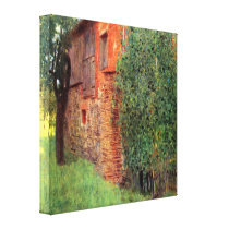 Gustav Klimt - Farmhouse in Chamber in Attersee Gallery Wrap Canvas