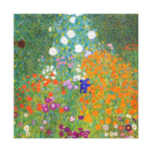 Gustav Klimt: Flower Garden Canvas Print