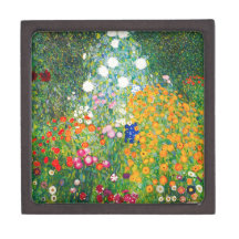 Gustav Klimt Flower Garden Gift Box Premium Jewelry Boxes