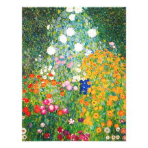 Gustav Klimt Flower Garden Invitations