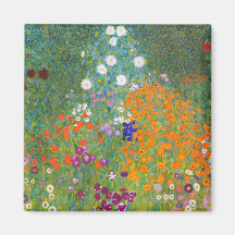 Gustav Klimt: Flower Garden Magnets