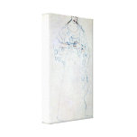 Gustav Klimt - Lesendes girls Gallery Wrapped Canvas