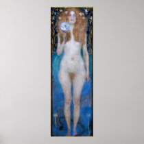 gustav klimt - nuda veritas poster
