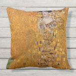 Gustav Klimt Portrait of Adele GalleryHD Outdoor Pillow