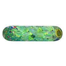 Gustav Klimt: Sunflower Custom Skateboard