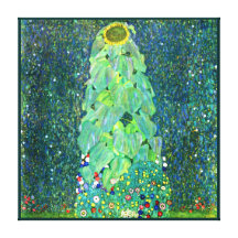 Gustav Klimt: Sunflower Stretched Canvas Print