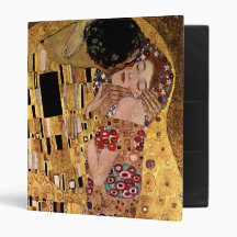 Gustav Klimt: The Kiss (Detail) 3 Ring Binder