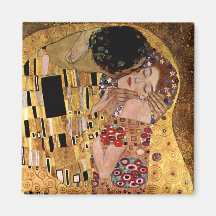 Gustav Klimt: The Kiss (Detail) Fridge Magnets
