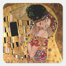 Gustav Klimt: The Kiss (Detail) Stickers