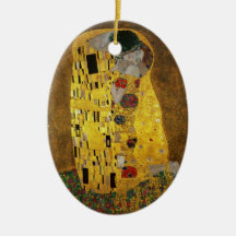 Gustav Klimt The Kiss Ornaments