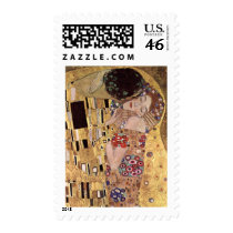 Gustav Klimt ~ the Kiss postage by KlimtGallery Gustav Klimt ~ the Kiss postage