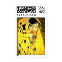 Gustav Klimt -The Kiss  Postage Stamp