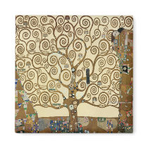 Gustav Klimt - Tree of Life Fridge Magnet