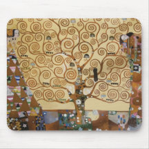 Gustav Klimt Tree Of Life Mousepads