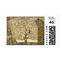 Gustav Klimt - Tree of Life Postage Stamps