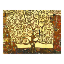 Gustav Klimt Tree of Life Postcard
