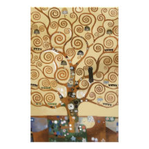 Gustav Klimt Tree Of Life Stationery Design