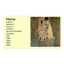 Gustav Klimt's The Kiss (circa 1908) Business Card