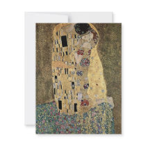 Gustav Klimt's The Kiss (circa 1908) invitations by MasterpieceGallery Gustav Klimt's The Kiss (circa 1908) invitations