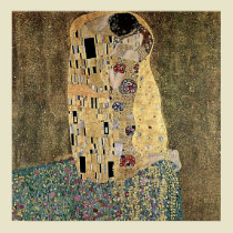 Gustav Klimt's The Kiss (Full Image)