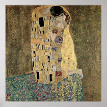 Gustav Klimt's The Kiss (circa 1908) Poster