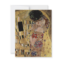 Gustav Klimt's The Kiss Detail (circa 1908) Personalized Invites