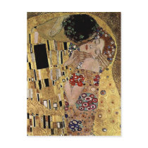 Gustav Klimt's The Kiss Detail (circa 1908) Postcard