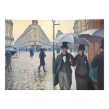 Gustave Caillebotte Paris Street Rainy Day Custom Invite