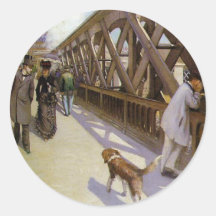 Gustave Caillebotte Round Stickers