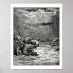 Gustave Dore: reptile with spawn abundant Posters