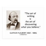 Gustave Flaubert Art Of Writing What You Believe Post Cards