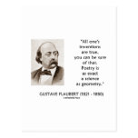 Gustave Flaubert Inventions True Poetry Science Postcards