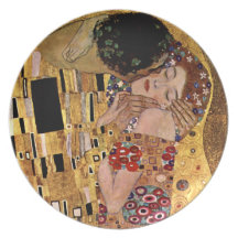Gustavo Klimt: El beso (detalle) Plato Para Fiesta