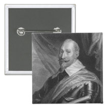 Gustavus Adolphus II  King of Sweden Button