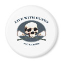 Gusto Lacrosse Pirate Refrigerator Magnet