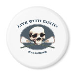Gusto Lacrosse Pirate Refrigerator Magnet