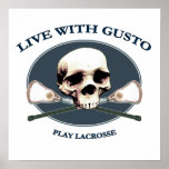 Gusto Lacrosse Pirate Poster