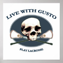 Gusto Lacrosse Pirate Poster