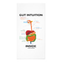 Gut Intuition Inside (Digestive System Humor) photo cards by wordsunwords Gut Intuition Inside (Digestive System Humor) photo cards
