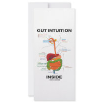 Gut Intuition Inside (Digestive System Humor) Rack Card