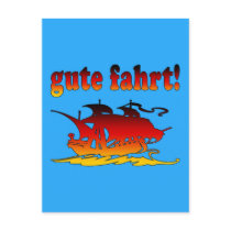 Gute Fahrt Good Trip in German Vacations Travel Post Cards