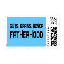 Guts, Brains, Honor, Fatherhood postage
